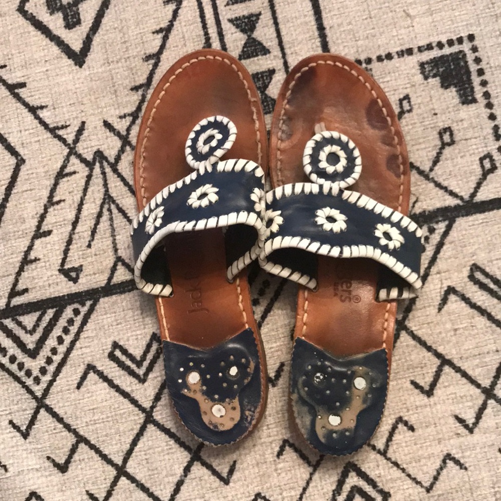 Navy and white Jack Rogers